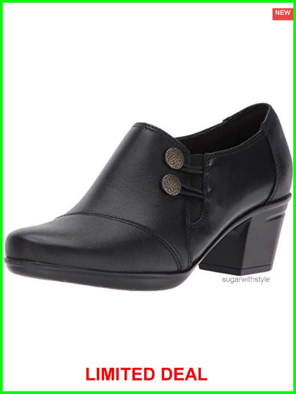 Clarks Emslie Warren Zipper Ankle Boot Ortholite Cushioned